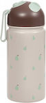 OYOY Kinder Trinkflasche Thermos Aluminium Braun