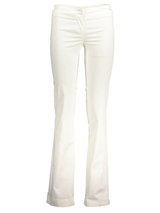 Patrizia Pepe Women's Fabric Trousers White.