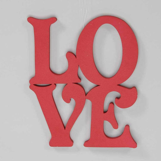 Wanddekoration Love Rote 40x40cm