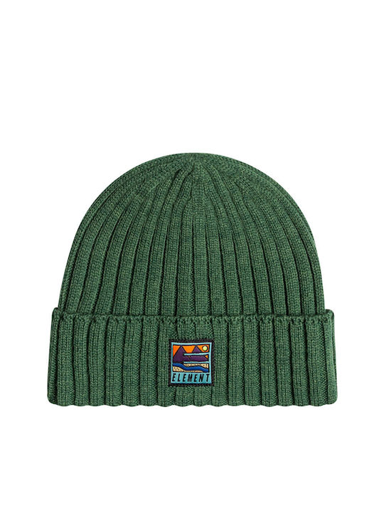 Element Knitted Beanie Cap Green