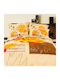 Palatex Duvet Cover Set Cotton Satin Queen with 2 Pillowcases 220x240 Beige