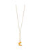 JewelStories Necklace with design Butterfly from Gold Plated Silver