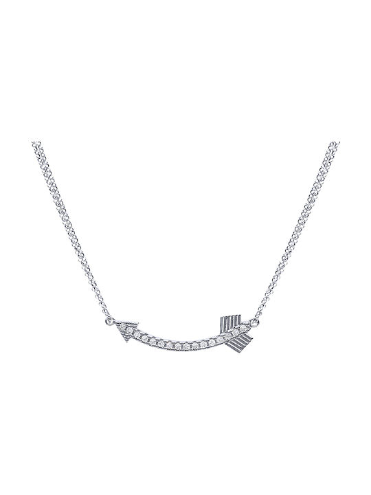 JewelStories Necklace from Silver with Zircon