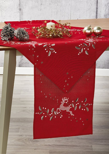 Whitegg Christmas Tablecloth Square Fabric L85xW85cm.