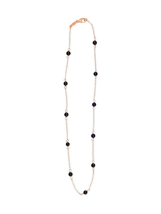 JewelStories Halskette Rosenkranz aus Vergoldet Silber