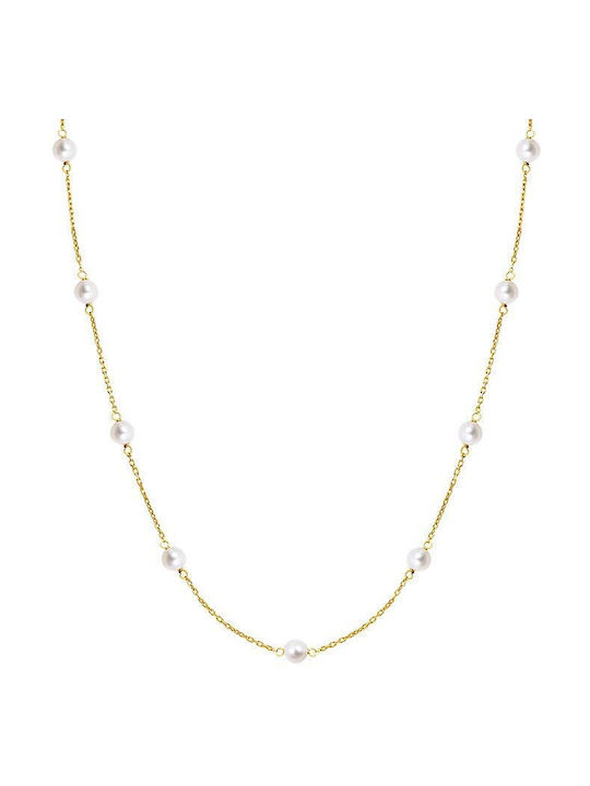 JewelStories "pearly Halskette aus Vergoldet Silber mit Perlen