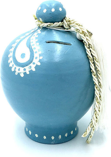 LiebeQueen Children's Money Box Ceramic Blue