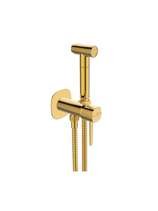 Laveo Wall Mounted Bidet Set Gold