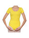 Dance & Football Short Sleeve Bodysuit Yellow for Ballet
