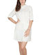 Ax Paris Mini Hemdkleid Kleid Weiß