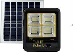 Rixme Waterproof Solar LED Floodlight 200W Cold White 6500K with Motion Sensor and Remote Control IP67