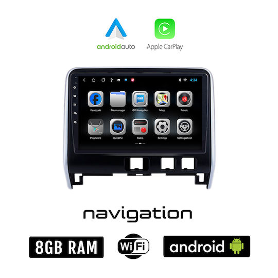 Sistem Audio Auto pentru Nissan Serena 2016> (Bluetooth/USB/WiFi/GPS/Apple-Carplay/Android-Auto) cu Ecran Tactil 10"