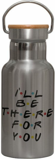 Koupakoupa Friends I I'll Be There You Metal Thermos Bottle Stainless Steel 350ml Silver