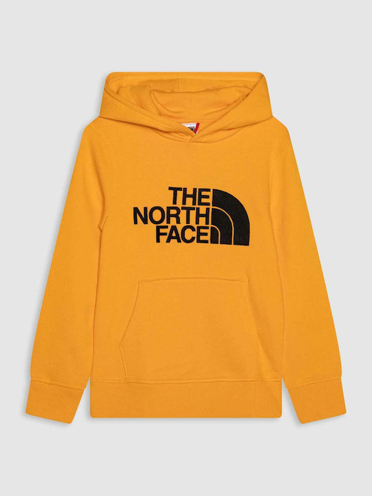 The North Face Kids Sweatshirt with Hood Yellow Drew Peak