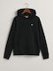 Kids Sweatshirt with Hood and Pockets Black Shield