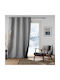 Douceur d'Intérieur Perdea Cu Capse L-c Polarine Gri 140x260cm