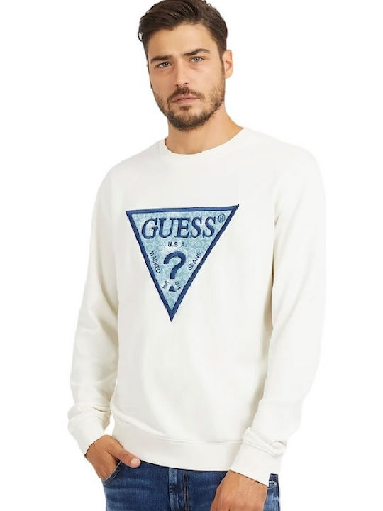 Guess Herren Sweatshirt Ecru