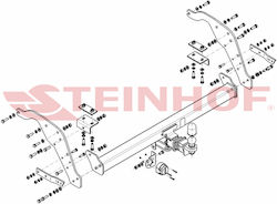 Steinhof Abschlepphaken für Nissan Abholung Ford Ranger Mazda BT-50