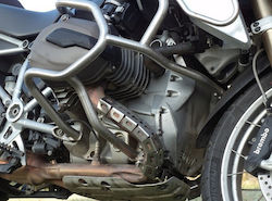 Moto Discovery Motorrad-Auspuffschutz BMW R 1200 GS Abenteuer Silber Moto Discovery Motorrad-Auspuffschutz BMW R 1200 GS Abenteuer Silber