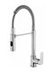 Paini Art Collection Nove Kitchen Counter Faucet with External Spray Hose Silver