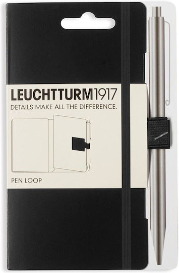 Leuchtturm1917 Σημειωματάριο με Λάστιχο και Στυλοθήκη Μαύρο