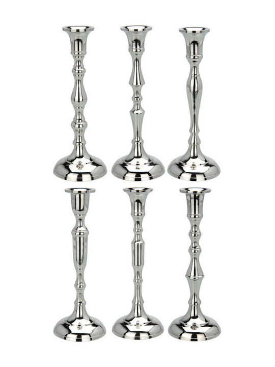 Candle Holder Metal in Silver Color 1pcs