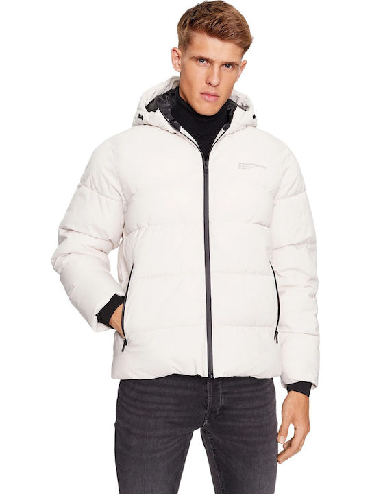 Jack & Jones Winter Jacke Puffer Moonbeam White