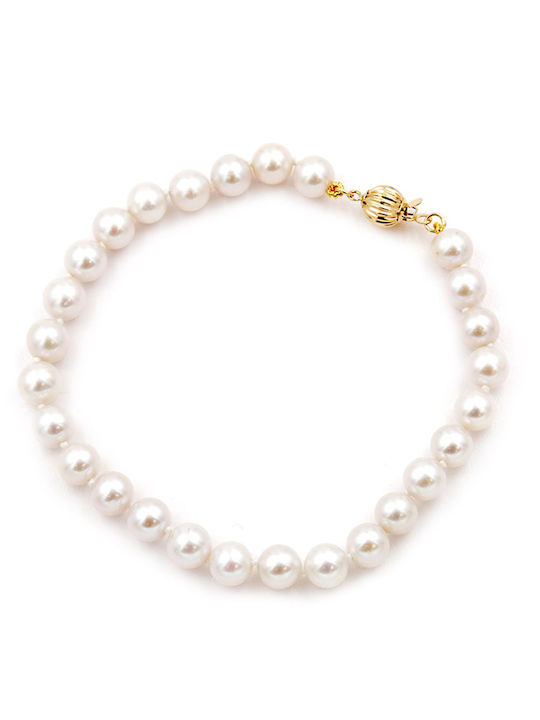 Bracelet made of Gold 14K with Pearls