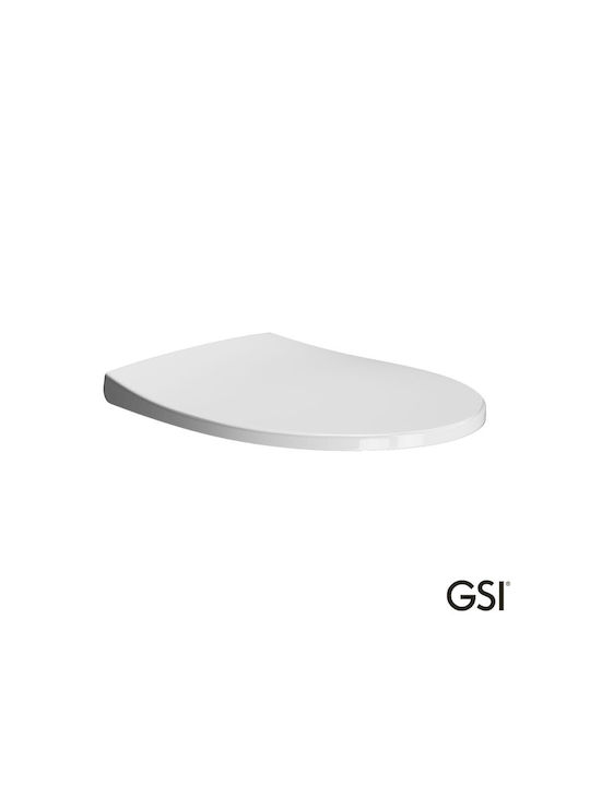 GSI Καπάκι Λεκάνης Slim Soft Close από Βακελίτη Λευκό
