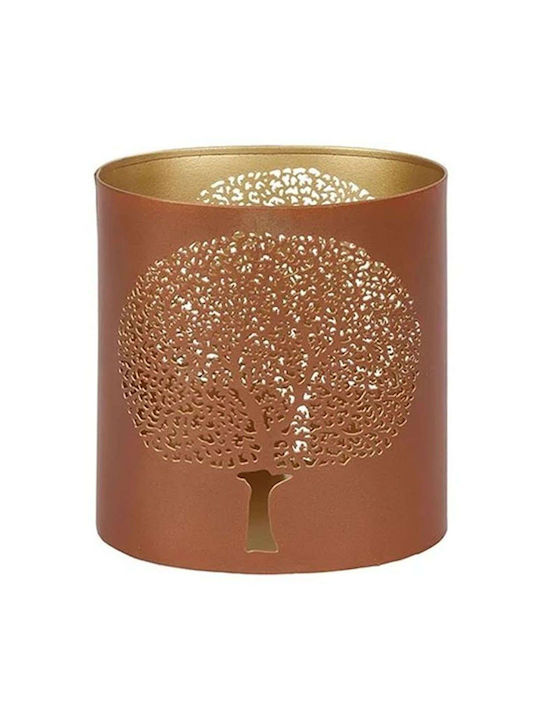 Atmosphera Candle Holder Metal in Brown Color 8x12x10cm 1pcs