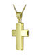 Triantos Herren Gold Kreuz 14K