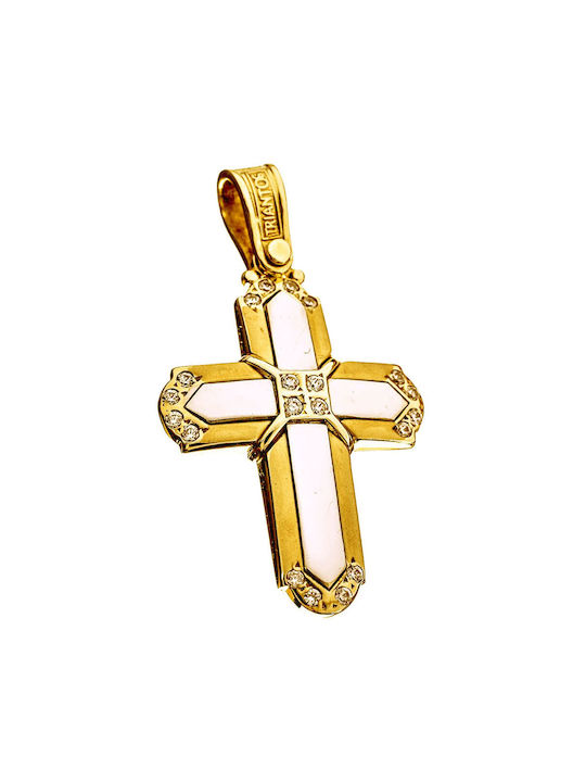 Triantos Damen Gold Kreuz 14K