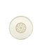 By Bone Tessera Plate Shallow made of Porcelain Beige with Diameter 21cm 12pcs