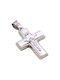 Triantos Men's White Gold Cross 14K with the Crucified