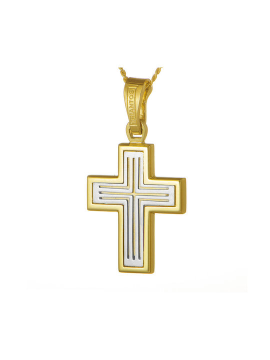 Triantos Men's Gold Cross 14K