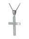 Triantos Women's White Gold Cross 14K