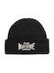 Beanie Unisex Σκούφος Πλεκτός σε Μαύρο χρώμα