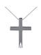 Triantos Women's White Gold Cross 14K with Chain