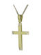 Triantos Femeiesc Aur Cruce 14K