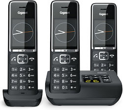 Gigaset Comfort 550A Trio mit deutschem Menü Schwarz Gigaset Comfort 550A Trio mit deutschem Menü Schwarz
