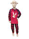 Join Kids Pyjamas Winter Fleece red