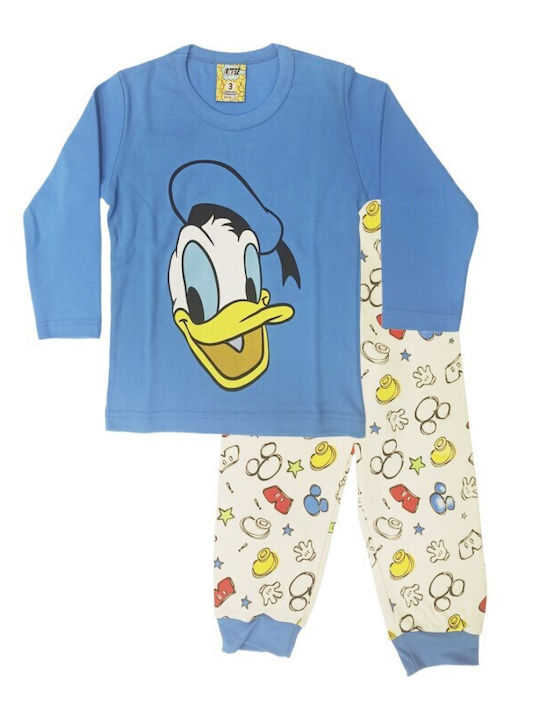 Like Kids Pyjamas Winter Cotton Blue