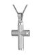 Triantos Men's White Gold Cross 14K