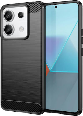 Techsuit Carbon Back Cover Σιλικόνης Μαύρο (Redmi Note 13 Pro 5G)