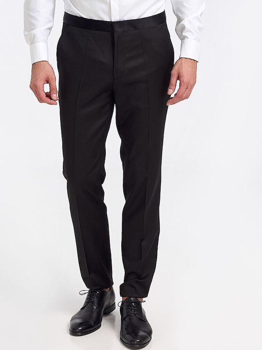 Hugo Boss Pantaloni pentru bărbați cu Croială Extra Slim Black