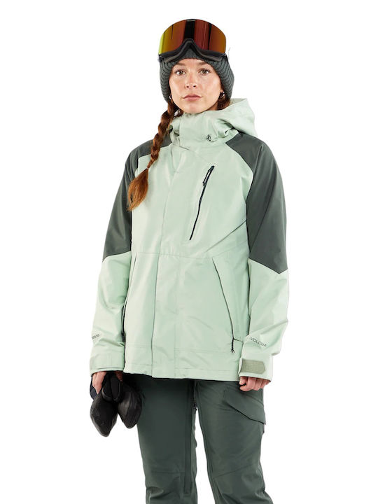 Volcom Aris Ins H0452405-SGF Jachetă pentru Schi & Snowboard Green