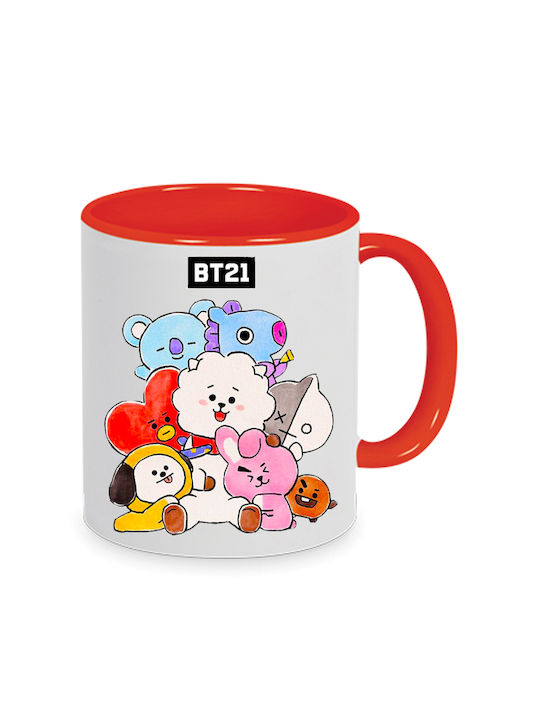 Bts Cană Ceramică Albă 330ml 1buc