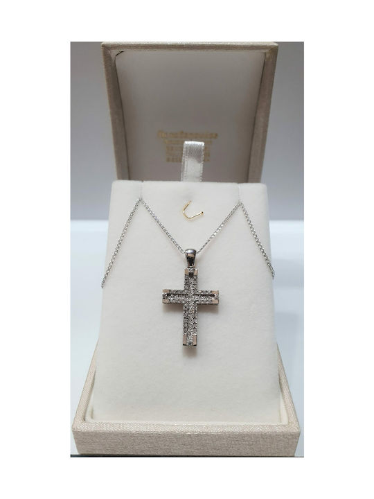 Papadopoulos Gold Women's White Gold Cross 14K