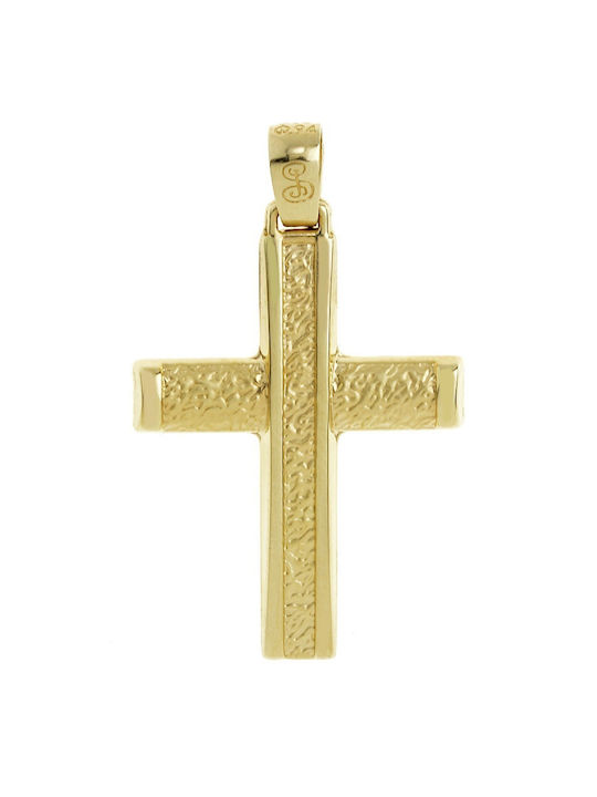 Senzio Belibasakis Men's Gold Cross 14K