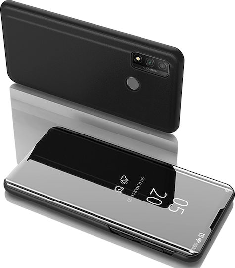 Mirror Surface View Book Negru (Huawei P Smart (2020))